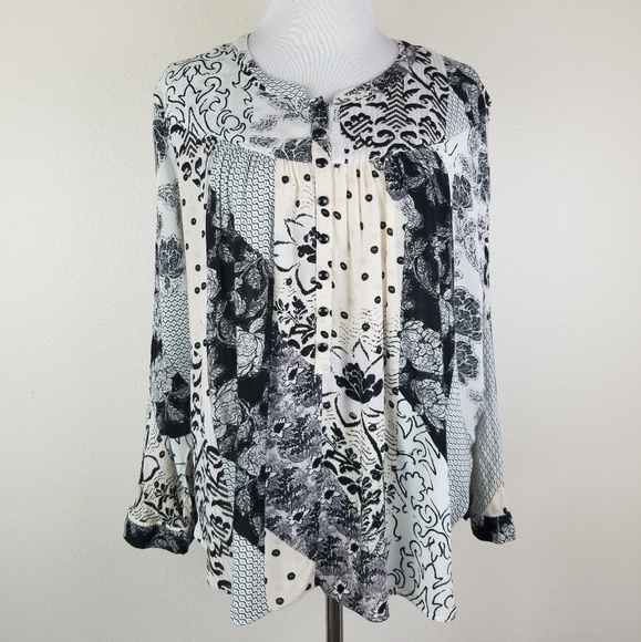 Anthropologie Tops - Anthropologie | maeve Linden pintuck patchwork Top